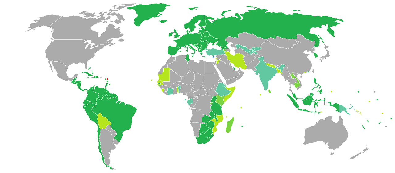 安提瓜和巴布达护照免签国家和地区分布图