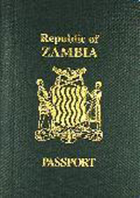 赞比亚护照