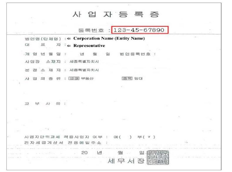 韩国税收居民身份认定规则和纳税人识别号编码规则