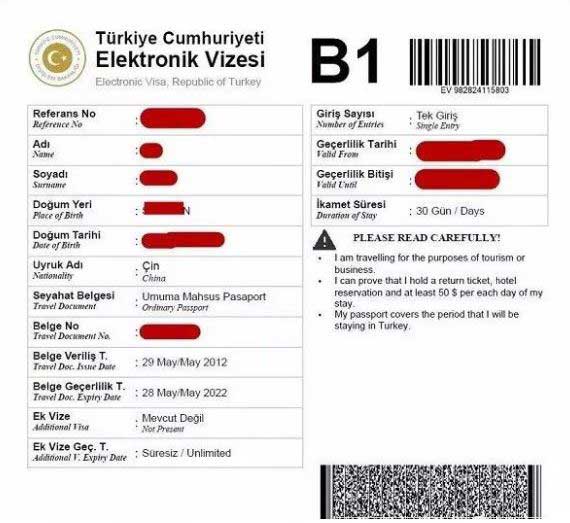 土耳其电子签证申请流程